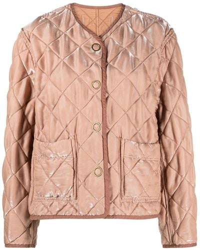 Forte Forte Quilted Bomber Jacket - Pink