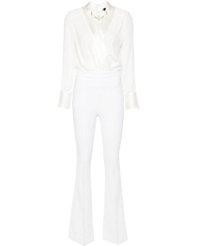Elisabetta Franchi Jumpsuit mit Kettendetail - Weiß