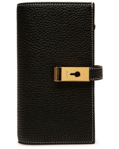 Bally Petit portefeuille Amber en cuir - Noir