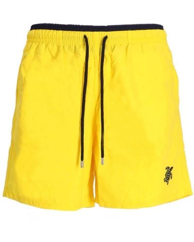 Vilebrequin Elasticated-waist Swim Shorts - Yellow