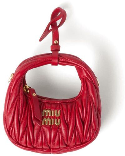 Miu Miu Mini Wander Matelassé Crossbody Bag - Pink