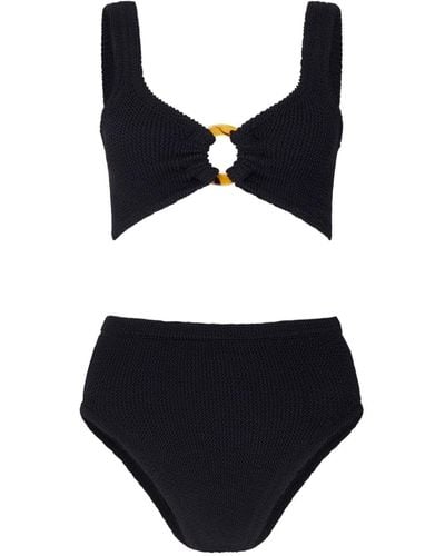 Hunza G Nadine Crinkle Bikini - Women's - Lycra/nylon - Black