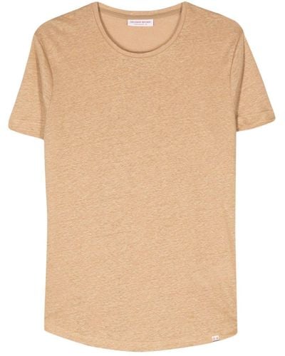 Orlebar Brown Linen Slub T-shirt - Natural