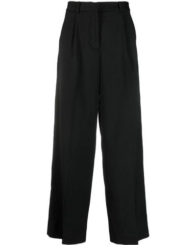Han Kjobenhavn Pantalon ample à taille-haute - Noir