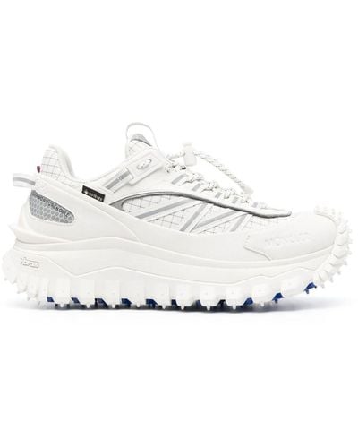 Moncler Trailgrip Sneakers Met Chunky Zool - Wit