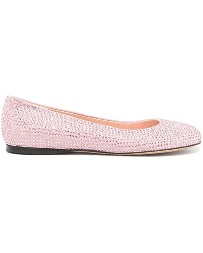 Loewe Toy rhinestoned ballerina shoes - Pink