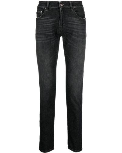 PT Torino Logo-patch skinny-cut jeans - Nero
