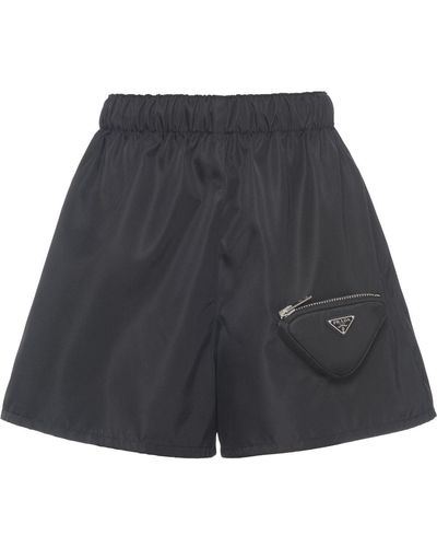Prada Re-nylon Pouch Shorts - Black