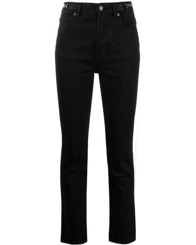Maje Straight Jeans Met Ketting - Zwart