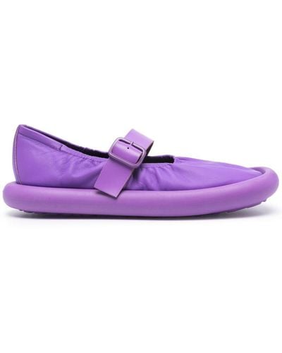 Camper Aqua Leather Sandals - Purple