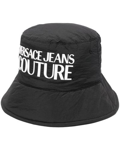 Versace Jeans Couture Cappello bucket con stampa - Nero