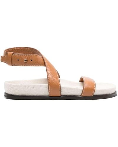 Totême The Chunky Leather Sandals - Brown