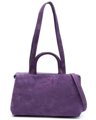 Marsèll Dritta Suede Tote Bag - Purple