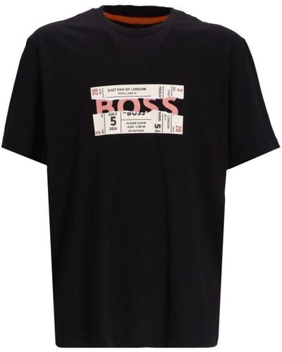 BOSS Graphic-print T-shirt - Black