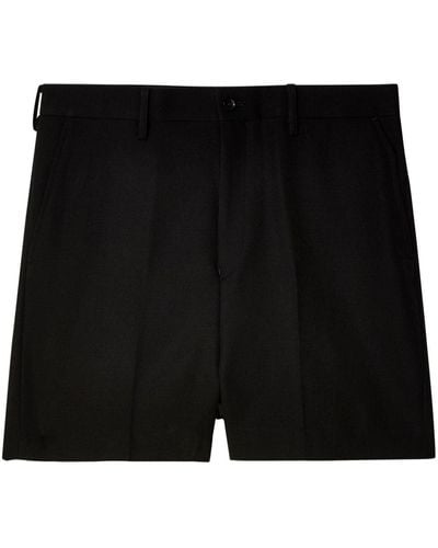Doublet Wide-leg Wool Tailored Shorts - Black