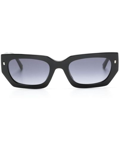 DSquared² Icon 0017/s Rectangle-shape Sunglasses - Black