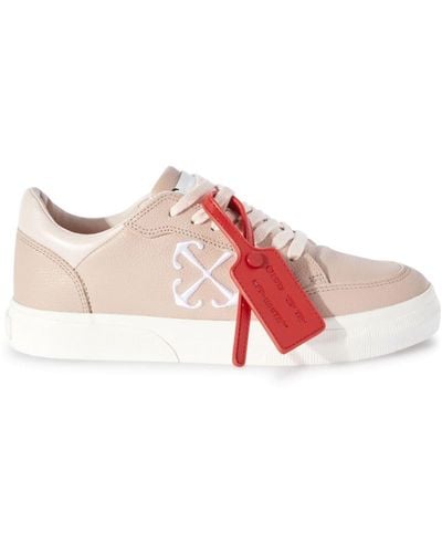 Off-White c/o Virgil Abloh New Low Vulcanized Leather Sneakers - Pink