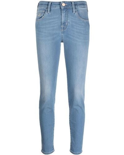 Jacob Cohen Ausgeblichene Skinny-Jeans - Blau