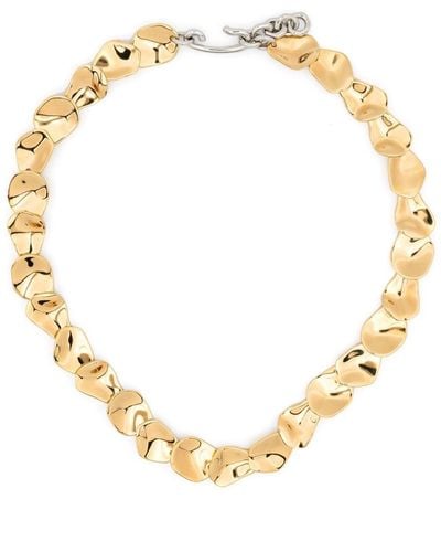 Jil Sander Petals Eco Brass Necklace - Metallic