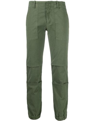Nili Lotan Cropped Cargo Trousers - Green