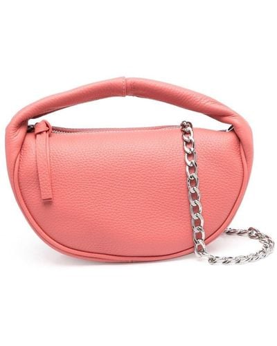 BY FAR Strukturierte Handtasche - Pink