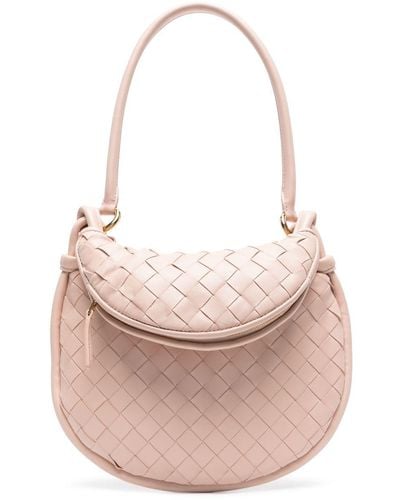 Bottega Veneta Small Gemelli Intrecciato Shoulder Bag - Pink