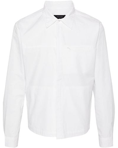 Entire studios Classic-collar Cotton Shirt - White