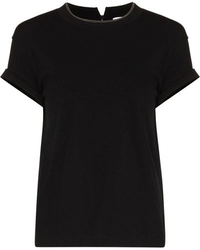 Brunello Cucinelli ラウンドネック Tシャツ - ブラック