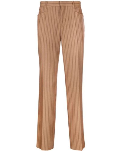 Moschino Stripe-pattern Tailored Trousers - Natural