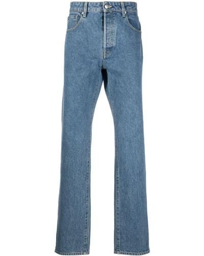 KENZO Halbhohe Straight-Leg-Jeans - Blau