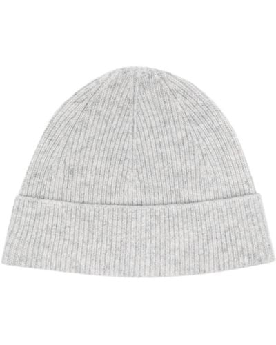 Acne Studios Ribbed-knit Wool-cashmere Beanie - White