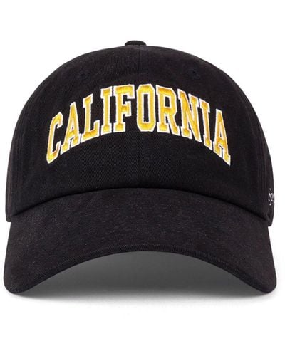 Sporty & Rich California Logo-Embroidered Cap - Black