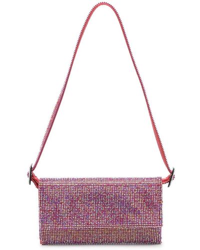 Benedetta Bruzziches Vittissima Crystal-embellished Shoulder Bag - Purple