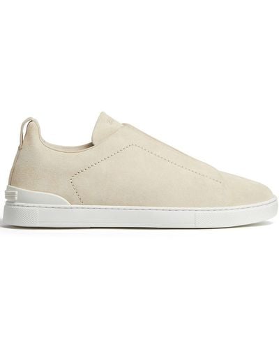 Zegna Triple Stitch Low-top Sneakers - Wit