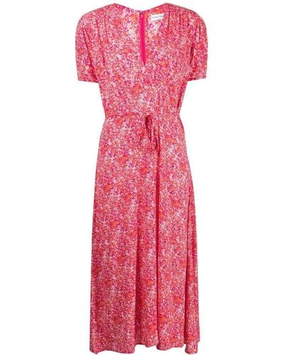 Faithfull The Brand Raphaela Floral Midi Dress - Pink