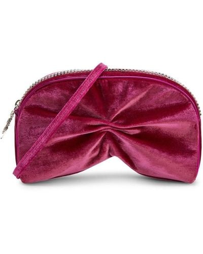 Giuseppe Zanotti Agacia Velvet Crossbody Bag - Pink