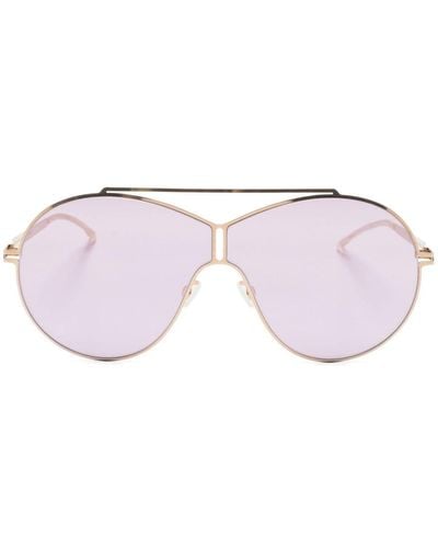 Mykita Studio 125 Sonnenbrille mit rundem Gestell - Pink