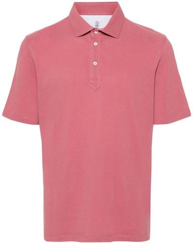 Brunello Cucinelli Poloshirt mit kurzen Ärmeln - Pink