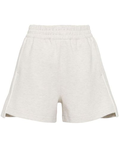 Izzue Cotton-blend Track Shorts - White