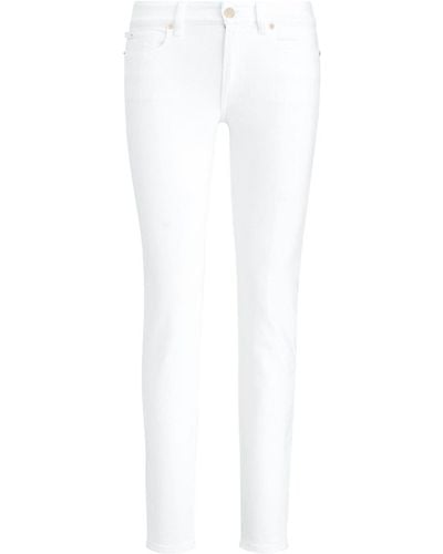 Ralph Lauren Collection Jean slim à taille basse - Blanc
