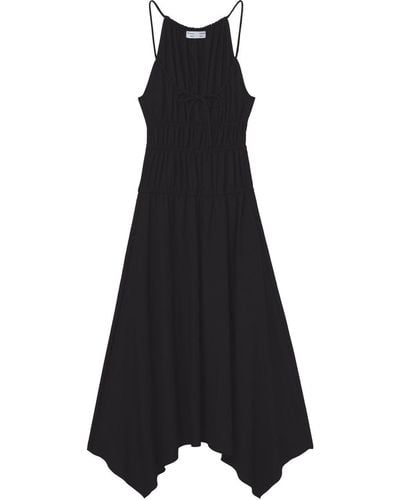 Proenza Schouler Draped Suiting Ruched Dress - Black
