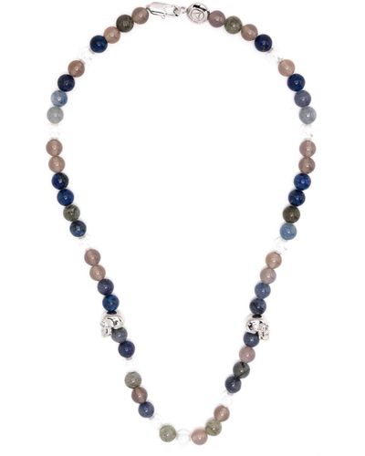 Northskull Mixed Semi-precious Stones Necklace - Metallic