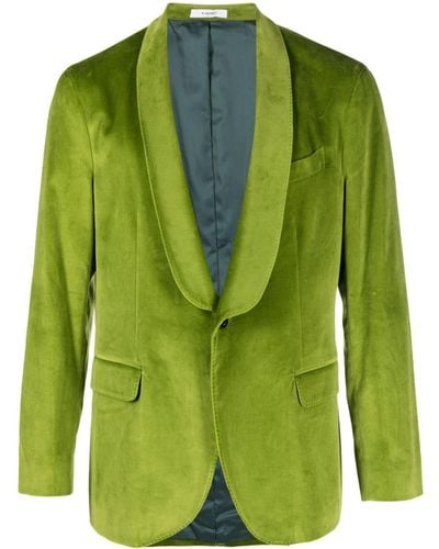 Boglioli K-jacket Velvet-finish Blazer - Green