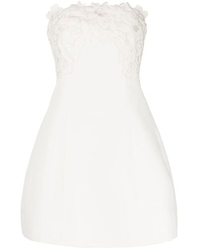 Sachin & Babi Alana Floral-appliqué Mini Dress - White