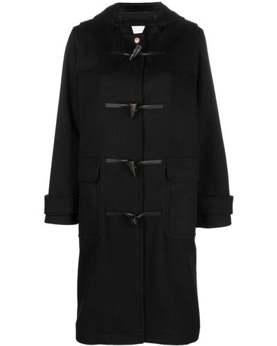 Mackintosh Single-breasted toggle-fastening Coat - Black