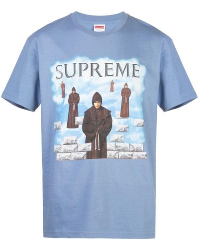 Supreme T-shirt Levitation con stampa - Blu