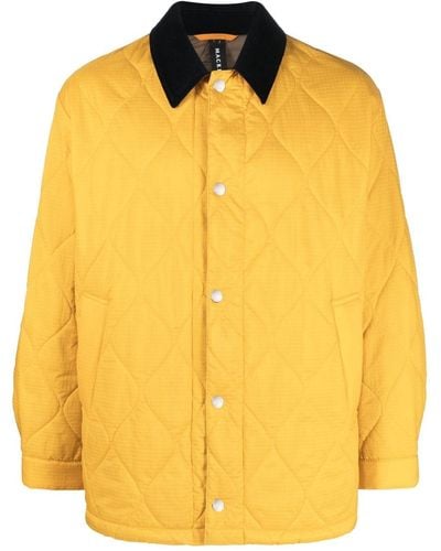Mackintosh Teeming Quilted Coach Jacket - Yellow