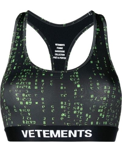 Vetements Logo-underband Cropped Vest - Black