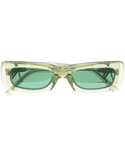 Linda Farrow Transparent-frame Sunglasses - Green