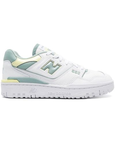 New Balance 550 Panelled Trainers - White